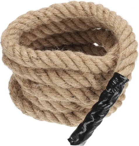 Miniatura 12 de PATIKIL Cuerda de yute de 1-1/2 pulgadas x 100 pies, cuerda de yute trenzada de manila, cuerda de yute gruesa natural, cuerda de arpillera
