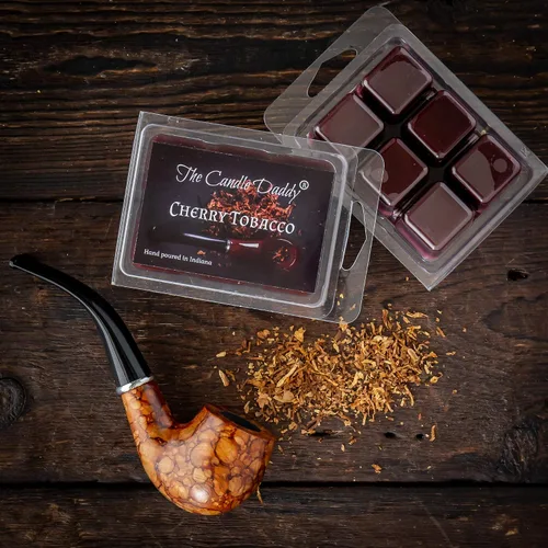 Miniatura 2 de Cherry Pipe Tobacco – Cubos de cera perfumada máximos – 5 paquetes – 10 onzas en total – 30 cubos