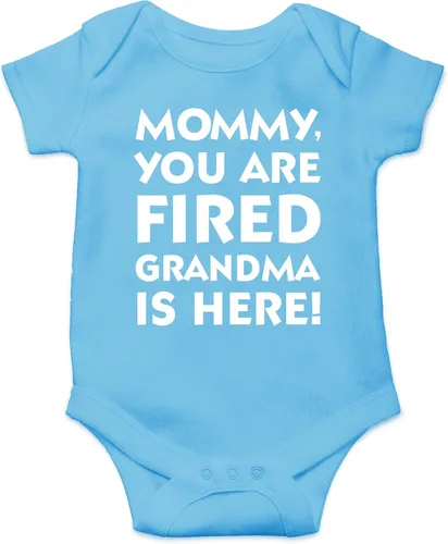 Miniatura 17 de CBTwear Mommy You Are Fired, Grandma Is Here - Ropa de bebé - Divertido traje de bebé para recién nacido para niños y niñas