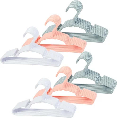 Miniatura 17 de 100 perchas antideslizantes para ropa de recién nacidos, para ropa de recién nacidos, para niños, niñas y niños pequeños