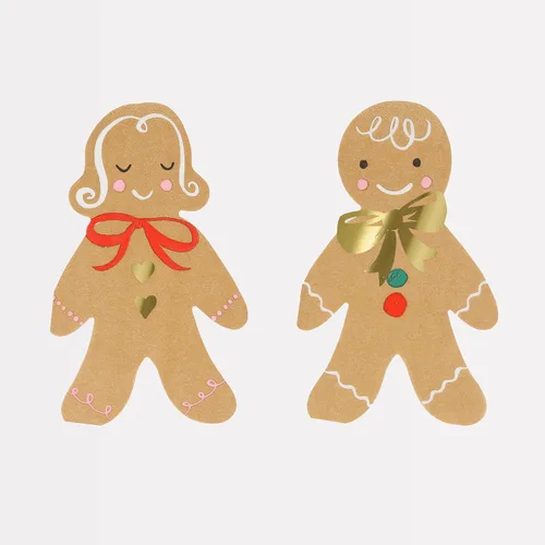 Miniatura 9 de Meri Meri Servilletas de Papel de Navidad (Paquete de 16), Papel Grueso y Absorbente de 3 Capas, Servilletas de Navidad con Forma Desechables