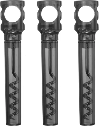 uxcell Sacacorchos de viaje de 4.2 pulgadas, sacacorchos de bolsillo, abridor de vino portátil, mini abridor de corcho de vino de plástico para