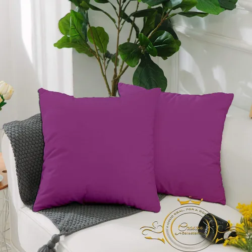 Miniatura 38 de Crown Collection Juego de 2 fundas de almohada estándar de 20 x 26 pulgadas, hipoalergénicas de 600 hilos, 100% algodón egipcio, fundas de almohada