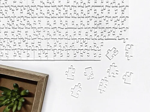 Miniatura 4 de The Clearly Impossible Puzzle ® - Rompecabezas de 100 piezas - Clear Difficult - Piezas de borde falso - Rompecabezas duro transparente - 100 piezas