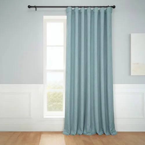 Miniatura 46 de HPD Half Price Drapes - Cortinas de lino sintético para sala de estar (2 paneles) - 100 pulgadas de ancho x 84 pulgadas de largo - Cortinas