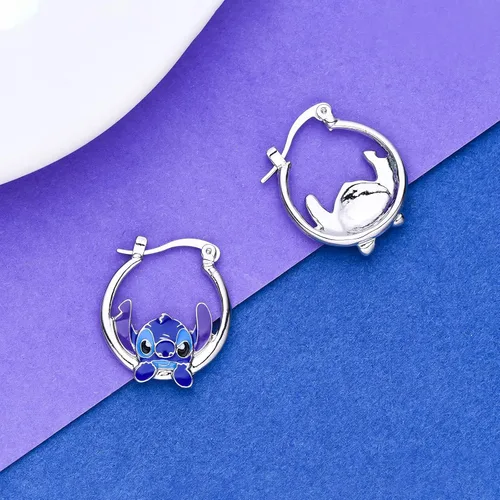 Miniatura 4 de Pendientes de puntada para niñas, regalos de puntada Ohana Means, aretes de aro para familia, joyería de puntada, regalo de cumpleaños para hija