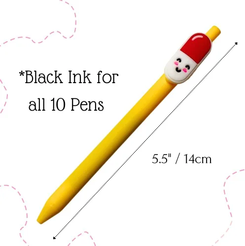 Miniatura 4 de 10 bolígrafos para enfermeras Divertido juego de bolígrafos lindos para enfermeras, accesorios para el trabajo, estudiante de enfermería