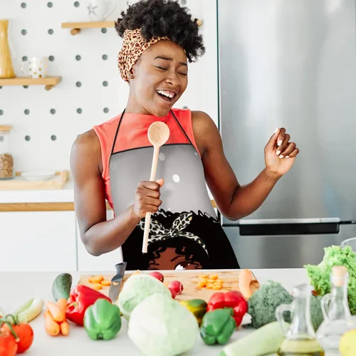 Miniatura 2 de Eurzom 3 delantales africanos para mujer, delantales impermeables afroamericanos, delantales de arte impreso, para mujeres negras, regalos del día