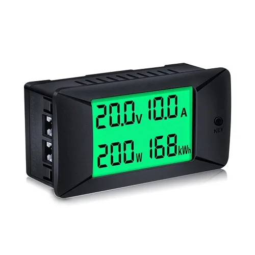Medidor Monitor de Batería Multifunción DC, 0-300V, 0-100A Shunt Incorporado, Ampliamente Aplicado a Baterías de RV/Coche de 12V/24V/48V, Pantalla