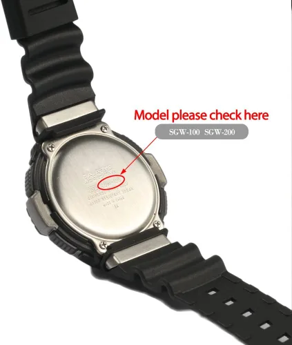 Miniatura 4 de Reemplazo de la correa de reloj de resina para Casio SGW-100 Correa de reloj deportivo impermeable