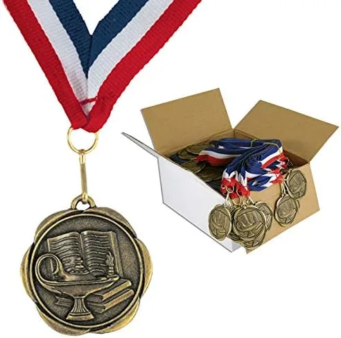 Miniatura 10 de Juego de 100 medallas de premio con cintas para el cuello