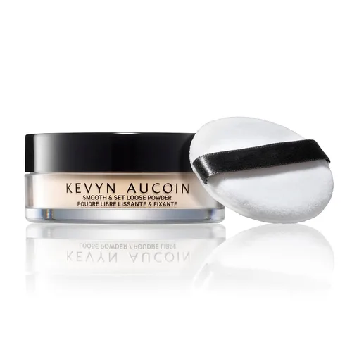 Miniatura 2 de Kevyn Aucoin Smooth & Set Loose Powder with Puff: sombra universal, todos los tipos de piel y tonos. Transparente, ligero, combina bien, difumina