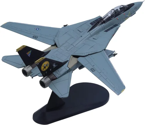 Miniatura 7 de 1/100 F-14 Tomcat Skeleton Fighter Modelo de avión militar fundido a troquel modelo de avión militar F-14 (básico)