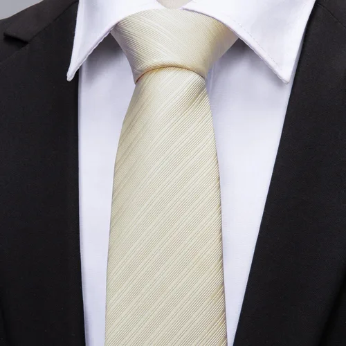 Miniatura 377 de Barry.Wang Juego de corbatas para hombre, corbata de seda a rayas, tejido a cuadros, gemelos formales, negocios, boda