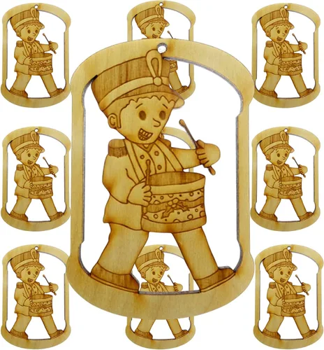 Miniatura 5 de Adorno de Navidad personalizado para niño baterista