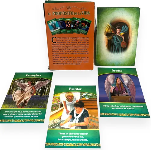 Miniatura 4 de Cartas Oraculo Proposito de la vida en español, Edición en español, principiante amigable, familiar, Propósito de la vida oráculo