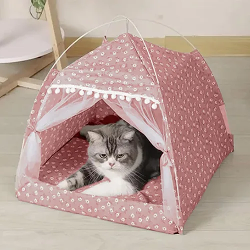 Tienda de campaña lavable para gatos y perros, camas para gatos de interior, tienda de campaña impermeable para mascotas, recintos cálidos para
