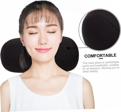 Miniatura 5 de Ciieeo Almohada cilíndrica para el cuello y la cintura, suministro de sueño, cojín para el cuello del coche, almohada cilíndrica, mini bolsa húmeda