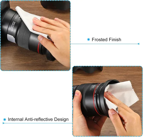 Miniatura 5 de PATIKIL Parasol para lente de cámara de 1.929 in, protector de lente plegable de goma, bloquea el exceso de luz solar, mejora la fotografía