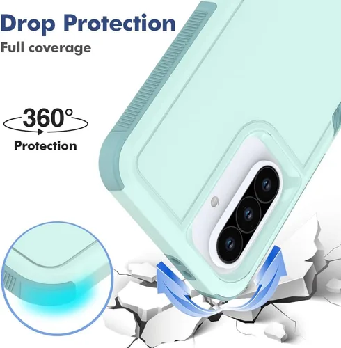 Miniatura 37 de Jeylly Compatible con Samsung Galaxy A22 5G Funda, Funda Samsung A22 5G con 2pcs protectores de pantalla de vidrio templado