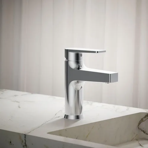 Miniatura 2 de Kohler 74013-4-CP Taut - Grifo de lavabo de baño con mango único, 1.2 gpm, cromo pulido Vibrant Brushed Nickel