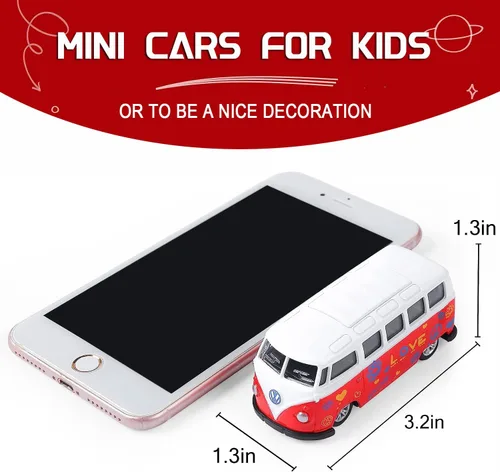 Miniatura 6 de KIDAMI Juego de 5 autos de juguete de metal fundido a presión, puertas que se abren, ambulancia de autos retrocedentes, paquete de regalo para niños