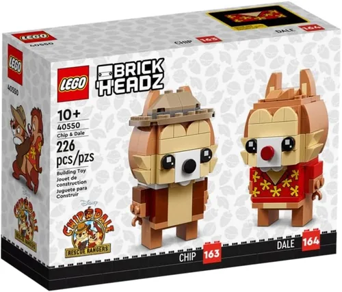Miniatura 2 de LEGO BrickHeadz Chip y Dale, juego de construcción para niños, niños y niñas, a partir de 10 años (226 piezas)