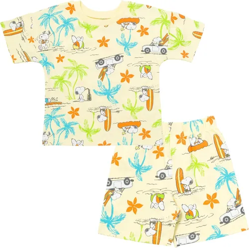 Miniatura 3 de PEANUTS Snoopy Woodstock - Conjunto de camiseta y pantalones cortos de rizo francés