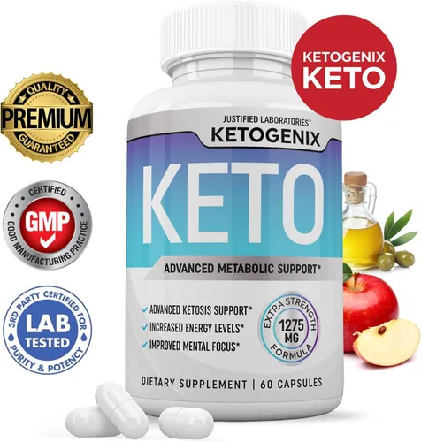 Miniatura 2 de Ketogenix Keto Pills 1275 mg Fórmula nueva y mejorada que contiene vinagre de sidra de manzana, aceite de oliva extra virgen en polvo, hoja de té