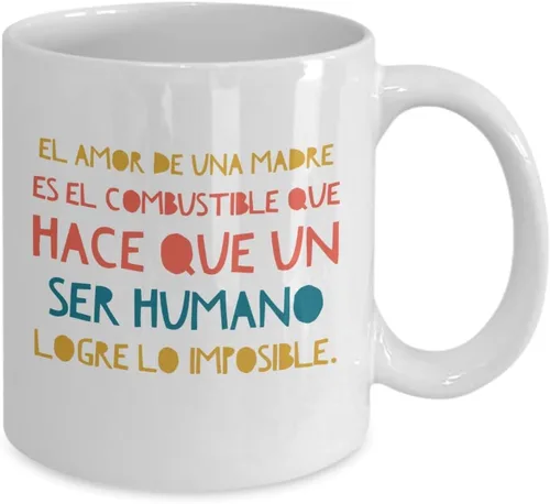 Miniatura 2 de Taza de Café Regalo para Mama Vaso, taza de café divertidas, tazas personalizadas, taza de café inspiradoras, taza con mensajes positivos. Blanco