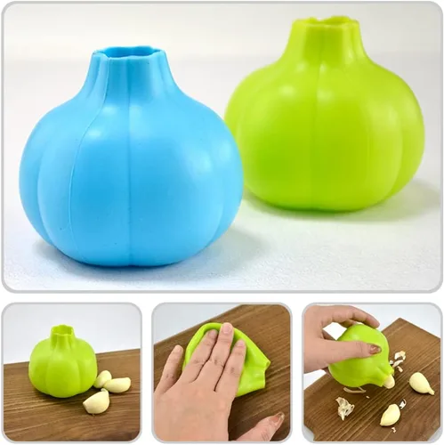 Miniatura 5 de CALLARON Pelador de ajo de silicona, 2 piezas, pelador de ajos, removedor de piel de silicona, tubo de pelado, herramientas de cocina para el hogar