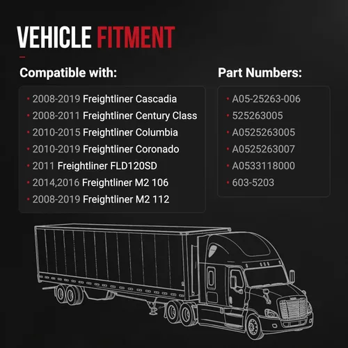 Miniatura 4 de Tanque de depósito de refrigerante de repuesto – Compatible con vehículos Freightliner – Cascadia, Century Class, Columbia, Coronado, FLD020SD, M2