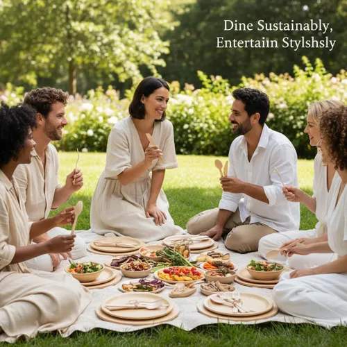 Miniatura 9 de Juego de 500 tenedores de madera desechables, alternativos a los tenedores de plástico y bambú, ecológicos, biodegradables y compostables, juego