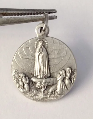 Miniatura 2 de Medalla de Nuestra Señora de Fátima Medallas de los Santos del Patron 100 Made in Italy