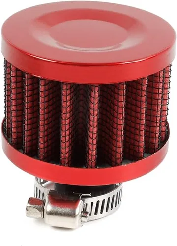 Miniatura 11 de 2 piezas de filtro de aire de entrada de aire frío con respiradero de 12 mm, filtro de respiración para tapa de válvulas para automóvil y Negro