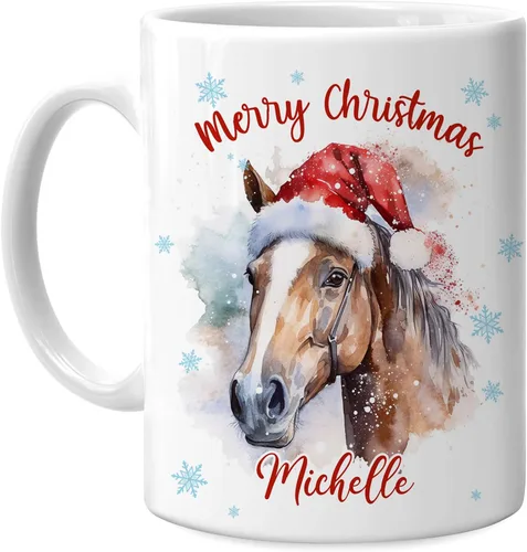 Miniatura 28 de Hyturtle Regalos personalizados para amantes de los osos – Taza de café de cerámica con nombre personalizado de oso con sombrero de Papá Noel