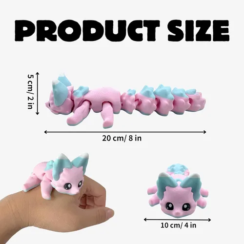 Miniatura 63 de Yipintang Criaturas Impresas en 3D Animales Flexibles - Juego de Animales Fidget de 7 Pulgadas para Decoración de Estantes (Pareja de León Adulto)