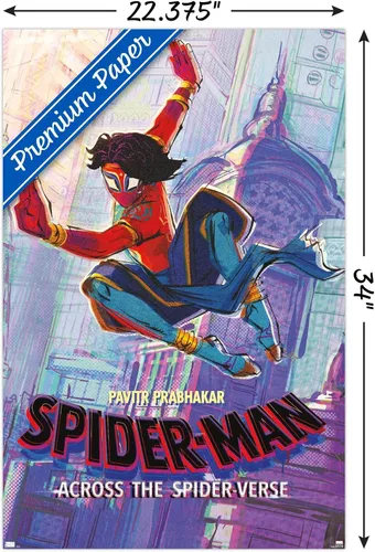 Miniatura 3 de Trends International Marvel Spider-Man: Across The Spider-Verse - Pavitr Prabhakar - Póster de pared de una hoja, 34 pulgadas de largo x 22.4 W