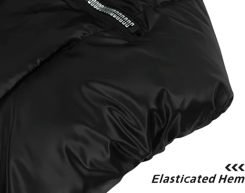 Miniatura 3 de Happy Cherry Boys Shiny Quilted Vest, Teens Hooded Vest Zipper Sleeveless Jacket