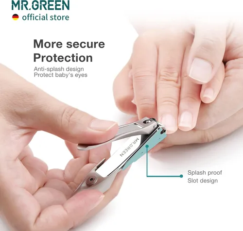 Miniatura 5 de MR.GREEN Cortaúñas de seguridad para bebés Cortaúñas para el cuidado de las uñas Cortador de uñas de los dedos Cortaúñas para recién nacidos