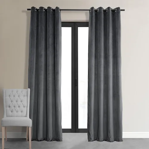 Miniatura 15 de HPD Half Price Drapes Cortinas opacas de terciopelo extra anchas con ojales, 120 pulgadas de largo, bloqueo de calor y luz completa, para dormitorio