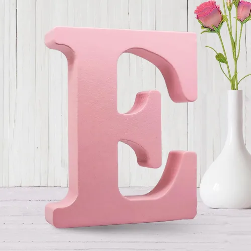 Miniatura 9 de AOCEAN Letras de madera rosa de 6 pulgadas sin terminar Letras de madera para pared MAGA Letras de madera decorativas de pie Tablero de letras