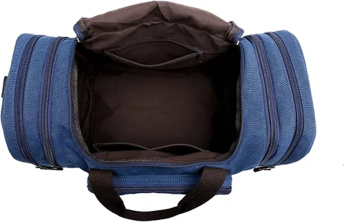 Miniatura 8 de Sechunk Bolso de lona de cuero grande para exteriores, Azul, Simple
