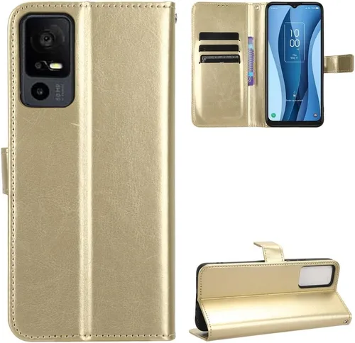 Miniatura 68 de Funda para Boost Mobile Celero 5G + Funda de piel con tapa para Boost Mobile Celero 5G Plus, color negro