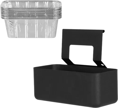 Miniatura 9 de Bandeja de grasa para parrilla con clip para Char-Broil y Kenmore Bandeja de grasa para parrilla al aire libre, recolector de grasa para parrillas