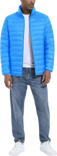 Miniatura 4 de MAGCOMSEN Chaqueta acolchada para hombre, abrigo de invierno ligero y cálido, repelente al agua, chaqueta aislante a prueba de viento