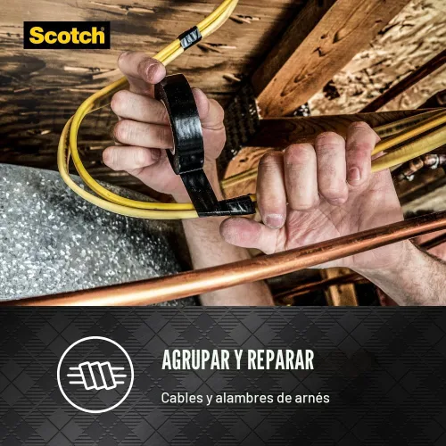 Miniatura 4 de Scotch 3M 700 Cinta eléctrica, 3/4 pulgadas x 66 pies x 7 mil, cinta aislante de vinilo para una excelente protección mecánica, para aislamiento