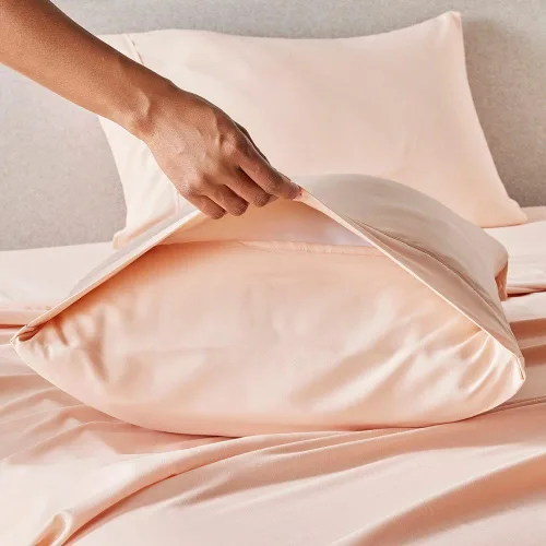 Miniatura 6 de PeachSkinSheets Juego de sábanas de berenjena, nivel de suavidad de 1500 hilos, sábanas refrescantes extra suaves para personas que duermen
