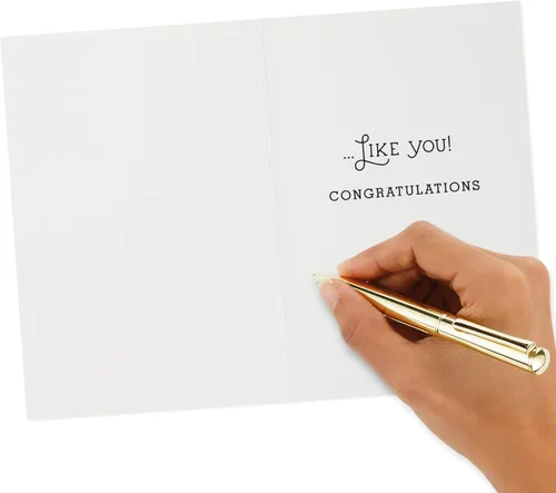 Miniatura 5 de Tarjeta de felicitación o graduación Hallmark (patrón de helechos)