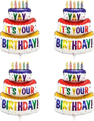 Miniatura 10 de 2 globos de cumpleaños grandes de 41 pulgadas inflados de Mylar para suministros de fiesta de cumpleaños, decoración de baby shower